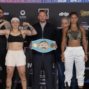 Beatriz Ferreira Instagram - 𝗟𝗼𝗰𝗸𝗲𝗱 𝗶𝗻 𝗮𝗻𝗱 𝗟𝗢𝗔𝗗𝗘𝗗 🔒

Do not miss the #McGrailLeach card LIVE from Liverpool tomorrow night 🍿

April 27, LIVE on DAZN. Click the link in bio 🔗