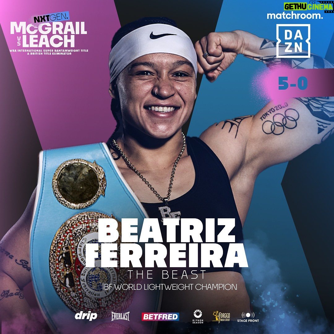 Beatriz Ferreira - 24.9K Likes - 📝 59-55, 59-55, 58-55 all in favour to @beatrizferreira60kg
To the judges scorecard on a TD 👊
The Beast is a World Champion, now time to chase the Olympic dream 😈🇧🇷 #FerreiraLescano #McGrailLeach