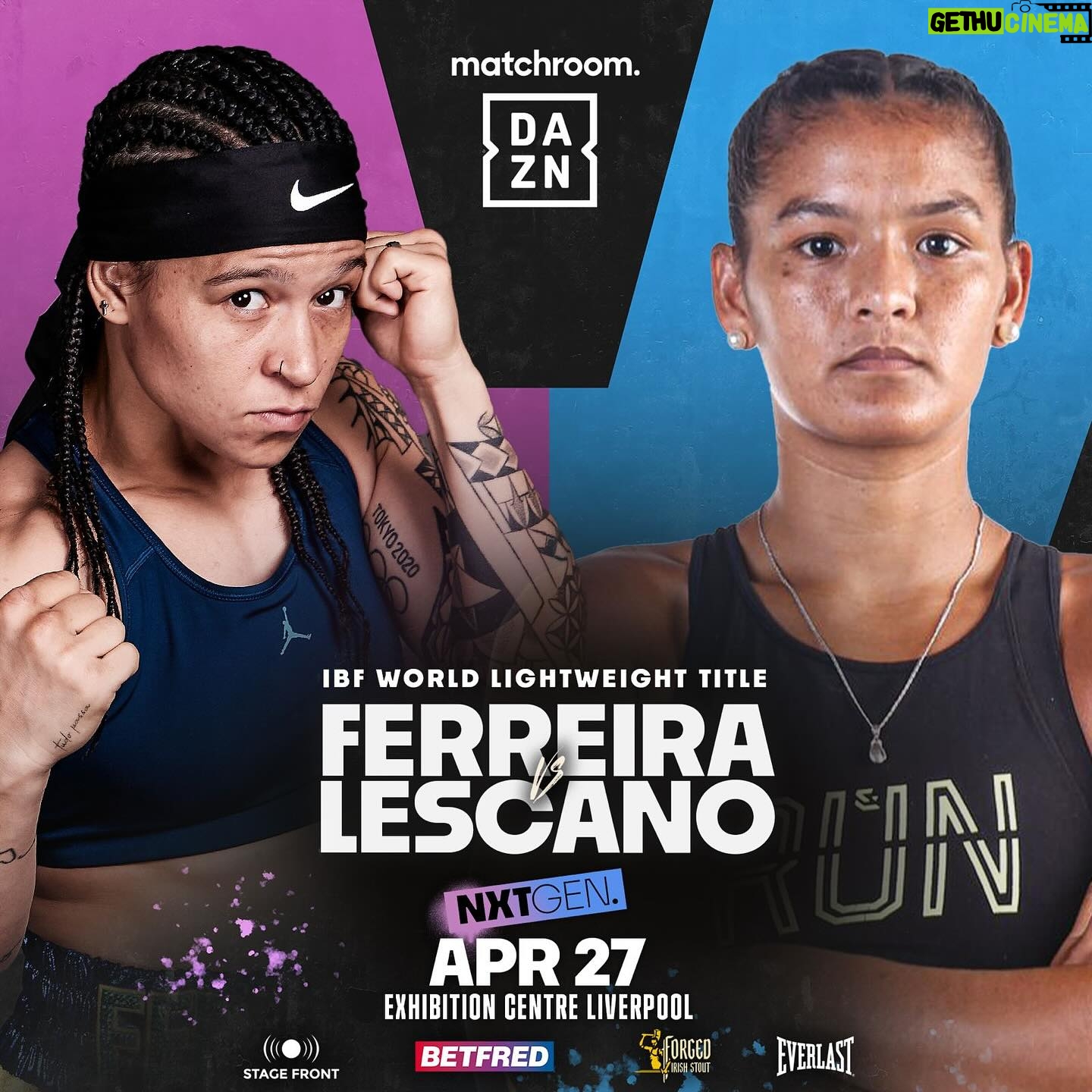 Beatriz Ferreira - 2.8K Likes - A OPORTUNIDADE QUE EU MAIS QUERIA CHEGOU!!
Dia 27 de abril estarei lutando pelo título MUNDIAL DA IBF, esperei tanto por esse momento e está chegando a hora, estou muito feliz e animada com tudo que está acontecendo. Só tenho a agradecer todos que estão envolvidos, meu empresário, minha equipe, ao @eddiehearn e todos da @matchroomboxing.
Nesse momento o meu foco está todo voltado pra essa luta, seguirei me preparando para fazer história, fiquem ligados e vamos juntos? Conto com a torcida de todos vocês!
#BiaFerreira #DancingQueen #TheBeast #NIKE #BoxingBrasil #sudesb #BolsaAtleta #MarinhaDoBrasil #seguros #Cbboxe #FokusAssessoria #teamamma