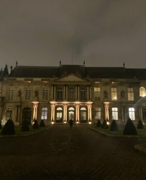 Bebe Wood Instagram - We had dinner at Hôtel de Soubise, the National Archive Museum, to celebrate the beautiful @peetdullaert. Thank you for a truly magical evening. 🤍