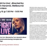 Bec Rawlings Instagram - ✨Don’t miss the Melbourne Premiere for Fight To Live - get your tickets now! For more information and ticket details head to the story highlight! 📍 SSIFF (Melbourne): 📅 Date: May 10th 👩🏽‍💻 @oliviasromano #fighttolive #settingsunfilmfest #melbournepremiere #fighttolive #qldcinemas #angelikafilmcentre #eventindooroopilly #eventmtgravatt #eventpacificfair #nowshowing #watchitnow #australianfilm #inspiringstory #ufcchampion #becrawlings #bareknucklefighting #cinemanight #movienight #mustwatch