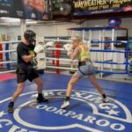 Bec Rawlings Instagram – It’s not every day you get to spar a former IBO world Champion ☘️ 🏆 @dennishoganboxing  thanks for taking it easy on me 😂