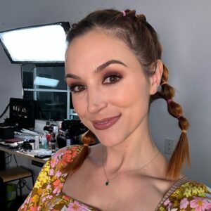 Becca Scott Instagram - I got to play with the most incredible mamas today! @krystinaarielle and @thehaleyexperience, you are utter delights. I just love you @one_af_one. Huge thanks to @dropouttv for having me on and to glam team @flawlessface_mua and @italian_beauty_secrets for making me look and feel fabulous!!! 

@um_actually