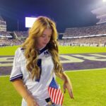 Becky James Instagram - HOW BOUT THEM COWBOYS 🤠 thank u @nfluk for an mental trip with stunning company (including reece) keep an eye out for some unhinged content coming to NFL soon xx 🇺🇸