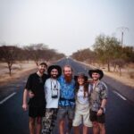 Becky James Instagram - I travelled to Africa to deliver Hardest Geezer a pint from his local pub. let’s be real, the man deserved a pint. huge thank you to russell and his team for allowing us to join such an mental mission, @the.goose.worthing pub for letting us literally steal a pint and james connor & charlie who went along with a very daft idea. 🤌🏼 peace, love, worthing pints X (don’t forget to donate what you can to russ - link in his bio @hardestgeezer)