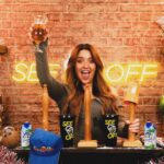 Becky James Instagram - Happy 1 Year of See It Off !!!🍻 we successfully forced 40 people to come to our pub. the fact we’ve been able to keep this going on our own makes me very proud. along with the fact nobody died. massive shoutout to the gang who have individually put so much time and effort into the show - it would be nowhere near as much fun without you. (including you fin) HONOURABLE MENTIONS: ⭐️PieFace with his head in a bucket for 3 hours. ⭐️Specs completing the show in his boxers. ⭐️”Breaking up Youtube’s favourite couple”. (??) ⭐️WAYNE xxxx ⭐️Reggae Shark. ⭐️Still recovering from festival season. ⭐️TPDTV. need I say any more. ⭐️Callux trying to kill becky. ⭐️James being knighted as DILF. (with potential). ⭐️EVERYONE LOOK AT FIN ⭐️Vita coco sponsoring the chaos.🥥🙏. 2024… bigger plans, bigger guests and even bigger pints. peace, love, siam park X