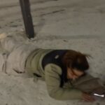 Becky James Instagram - Becky falling over whilst singing Zombie by The Cranberries.