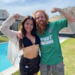 Becky James Instagram - truly lost for words. (makes a change) huge congrats to our russell and the entire team of absolute legends - what a mental achievement - can’t wrap my head around how any of this was possible but I’d like to believe that warm pint in senegal really pushed him to the finish xx je suis baffled.