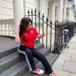 Becky James Instagram - you can(t) take the girl out of wales 🏴󠁧󠁢󠁷󠁬󠁳󠁿xx in collaboration with @jdfootball #AD