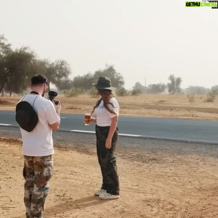 Becky James Instagram - I travelled to Africa to deliver Hardest Geezer a pint from his local pub. let’s be real, the man deserved a pint. huge thank you to russell and his team for allowing us to join such an mental mission, @the.goose.worthing pub for letting us literally steal a pint and james connor & charlie who went along with a very daft idea. 🤌🏼 peace, love, worthing pints X (don’t forget to donate what you can to russ - link in his bio @hardestgeezer)