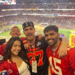 Becky James Instagram - super bowl weekend. wtf. 🥲🇺🇸 luckiest welsh lady in the whole land, thank you so much @nfluk for such a bucket list experience 🏈 gonna go spend my $0.45 wisely love ya xx