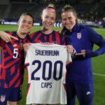 Becky Sauerbrunn Instagram - 200 with some friends!