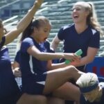 Becky Sauerbrunn Instagram - Selling out takes practice, coordination, and a lot of 💸 💸💸 #HuluHasLiveSports #TeamHuluSellouts #Boom #ad