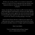 Becky Sauerbrunn Instagram - Black Lives Matter