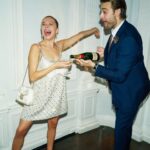 Bel Powley Instagram – 🤍🍰 thank you to my gorgeous sister @burnt_restaurant for making Doug’s favourite chocolate Guinness cake! And for @moetchandon for providing the chicest of champagnes for us and our guests! 🍰🤍