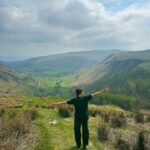 Bel Powley Instagram - 🏴󠁧󠁢󠁷󠁬󠁳󠁿 all the gear absolutely no idea - hiking in Snowdonia!! 🏴󠁧󠁢󠁷󠁬󠁳󠁿 big big bonus for lambing season - see last slide for the cutest mummy baby lamb situation ever seen 🥺🐑
