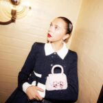 Bel Powley Instagram – Thank you @britishvogue @edward_enninful for the stuns party last week 😘 wearing @mrselfportrait and Cher’s vintage Chanel belt ❤️
👗@chercoulter 
💄@celiaburtonmakeup 
📷 @zoemcconnell