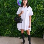 Bel Powley Instagram – Thank you @bazaaruk @jaguar for a gorgeous day at Wimbledon 💚🎾 thank you @chercoulter @miumiu for my tennis lewk and @dayaruci @emilyenglemanmakeup 🎾💚💚💚💚💚💚💚💚💚💚💚💚💚 so fun!!!