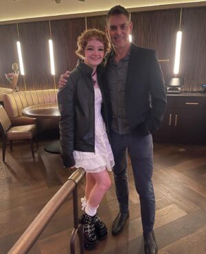 Bella Higginbotham Instagram - What a trip…!!! I am sooo grateful to @hardrockhotelnyc   @afauniverse   @barbiealynwoods for the amazing premiere party, to the awesome @syfy team for my first @newyorkcomiccon ever (which was fantastic!!), and always and forever to @realdonmancini for creating all of it, especially Nadine. THANK YOU 
♥️🎉⭐️💥😝♥️ 
White dress:: vintage 90s from my mom
Black dress:: thrifted in Vancouver
Boots:: @demonia.shoes 
Hair   makeup   styling:: me