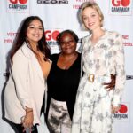 Bella Heathcote Instagram - LOVED catching up with @gocampaign local hero Tanya Dorsey and meeting Maria Gonzalez (and @tallque / @createnowarts !) at the Vintage Hollywood event on Saturday. Forever impressed by what @gocampaign achieves and the absolute champions they empower 👏🏻🙌🏻✨ (Second slide is from a recent visit to @wattscommunitycore with a few of the Go Campaign angels) *** special shout out to @iamaly for being a friend/ vision when I rolled in solo after my date went and broke his leg