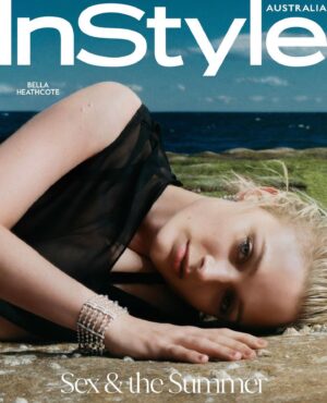 Bella Heathcote Instagram - 😍🥰😘 thank you @instyleaus & @cartier 💎 [side note: the opening of the article sounds like a pitch for a film I wanna be in: “The sun? Scorching. The wind? Apocalyptic. The photographer’s reflective screen? In the bay of a shark-infested La Perouse, where an assistant has just dived into the water to try to save it…” 😂❣️]
✍️ @courtneypearl 

📸 @lukeschuetrumpf⁠
styling @karla_clarke⁠
💎@cartier
😘 @justine_cullen @jessieannabel @janeylunn