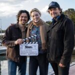 Bella Heathcote Instagram - Feels so good to be reunited with the Scrublands Stan clan and this season’s man with a plan @benjyoung for Scrublands: Silver 🩶