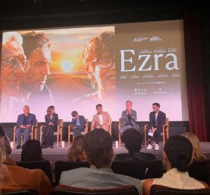 Bellamy Young Instagram - @ezramovie is OUT TODAY! 🎬🥰🥂❤️🎉
This film is such a GIFT: make time for it if it's playing near you. I am so awed by the whole team involved for creating such a special movie. And we had a TERRIFIC night celebrating them! TY, @katya.martin , for being the best #wingwoman, & to @scottkfoley & Malina for being the happiest surprise of seatmates, & to our dear @tonygoldwyn for putting his whole, beautiful heart into making  #Ezra a WONDERFUL film. Hope everyone is heading into  a fun weekend. I'm sending you all so much love! #EzraMovie ❤️💗❤️💗❤️