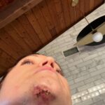 Bellamy Young Instagram - Careful out there! 🧊💥🧵 #FellOnTheIce #BabysFirstStitches Hope you're safe & cozy today. Sending everyone cautious love! 🤦🏻‍♀️🤷🏻‍♀️😘❤️🎉