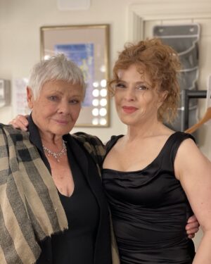 Bernadette Peters Instagram - With the very wonderful, lovely,Dame Judi after the Old Friends Sondheim Cameron Mackintosh concert in London What a thrill ❤️
