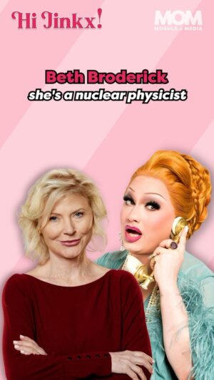 Beth Broderick Instagram - This interview with @thejinkx was an absolute joy! Listen to the full episode @ linktr.ee/hijinkx

#podcasts #jinkxmonsoon