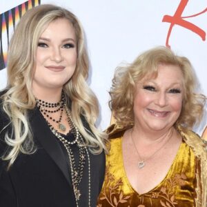 Beth Maitland Instagram - My Gorgeous date @emeliabanningermusic on this amazing night, Happy 50th Y&R, and thank you for every amazing moment!!! @youngandrestlesscbs @cbstv