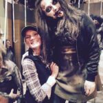 Beth Littleford Instagram - With @katdenningsss (undead & hanging from a meat hook. Still hot, though!) Love these @2BrokeGirls! Watch tonight at 9 p.m. @CBS #2BrokeGirls