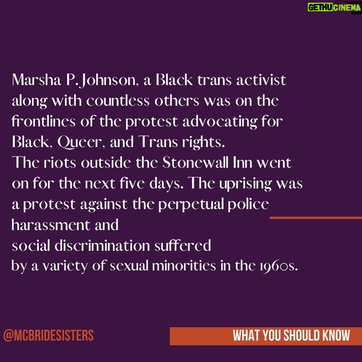 Beth Littleford Instagram - Happy Pride, everyone! Thank you @mcbridesisters for this valuable information. #pride #stonewall