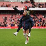 Beth Mead Instagram – LONDON IS RED ❤️ 

Record crowd, our fans are incredible 👏🏼 @arsenalwfc