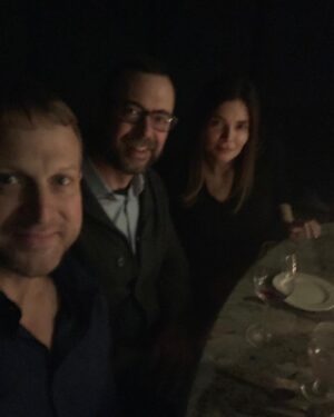 Betsy Brandt Instagram - A playwright, a director, and an actor walk into a fabulous restaurant in Minneapolis...check out Phima’s if you’re in town. 💋💋