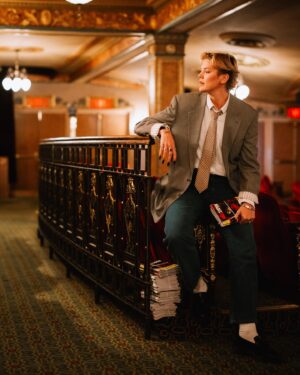 Betty Who Instagram - 4 left 🔦🧱❤️‍🔥 @hadestown 

we took these portraits my first month in the theatre. as persephone says - THAT WAS NOT SIX MONTHS!!!!!! final weekend!!! who’s coming?!