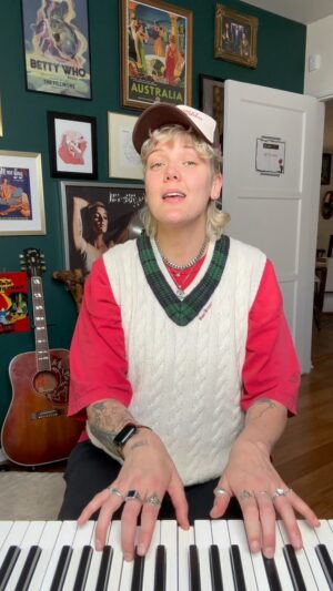 Betty Who Instagram - what is the greatest song of all time and why is it “i don’t want to wait” by @paulacoleofficial?!