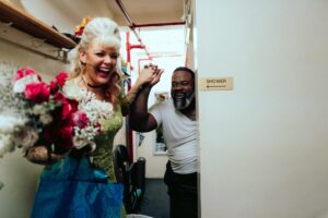 Betty Who Instagram - some moments from my last day at the Walter Kerr 😭🚂🍷
i am endlessly grateful i got to ride that train to the end of the line with my new and now forever family @hadestown 
i think it’s gonna take me a while to stop constantly running steps and songs in my head getting ready for that nights performance.
thank you to every single one of you who have supported me on this journey! it’s so vulny! to just… do something you have literally never done before and just hope you don’t embarrass yourself! so many of you have been sooo kind and reassuring. the way i have been gassed up at stage door by some of yall?!?!? and god bless my FRIENDS. you beautiful people. who have been so patient and gentle with me while this schedule has taken over my life.  i know shows are expensive and not everyone is a musical theatre nerd like me! the fact that so many of you travelled from far and wide to buy a ticket to Hell just to show up for me blows my mind. i love you all so much. 
sharing a closing night with @_solaylay will be a core memory for ever and ever. it’s rare at this age to connect with someone and feel like you’ve been friends since birth. that’s me and this silly goose! see u soon bean u’ll never be rid of me now!
finally just a lil note about @zcassar 
this man. this MAN!!! zak has been the most supportive partner to me in the last six months in a way i can’t really put words to. this lifestyle is hard, especially being away from home for as long as we have been. to imagine doing it without him seems impossible. not to mention sitting yesterday with him, going through the images he has captured of this part of my life. the way he sees the world is such beautiful art. he always says his best pictures are the ones he takes of people he loves. that’s why his best pictures are always of me 🥹😭😭😭 
this has been such a huge chapter. i have learned so much and am SO. GRATEFUL! if there’s one thing about me, it’s that i’m just a show girl at heart! 
HERE’S TO MORE SHOWS! MORE WIGS! MORE ADVENTURES IN THE THEATRE TO COME! ⭐️