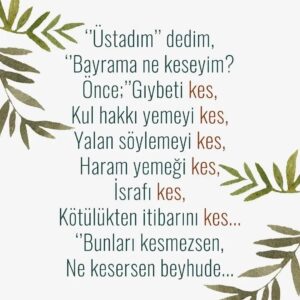 Betül Arım Instagram - Babalar günü bayramımız da bütün babaların tüm dünyada ama öncelikle Gazze de barış barış barış demesi dileğiyle cimriliğimiz  paylaşmaya, adaletsizlik adalete, sevgisizlik sevgiye,  ilkellik sanata, gerisini de siz tamamlayın lütfen. Ayna’nın karşısına geçip gözlerimizin içine bakıp neyi kesmemiz gerektiğini sormaya ne dersiniz ??? Bakalım ne cevap gelecek ? Sağlıkla, sevgiyle, adaletle, barışla, bolluk bereketle, muhabbetle ama hep sanatla ve dostlarla kalacağımız bayram gibi bayramlarımız olması dileğiyle 👫🤝👭🌿

#betülarım #betülarımlayaşamasanatı #bayram #adalet #sevgi #sanat #barış
