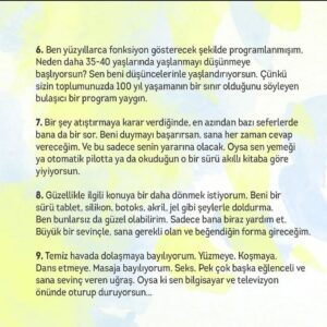 Betül Arım Instagram - Dışarda Hiçbir Şey Var oyunumda soruyorum ya; aranızda organlarını bedenini seven var mı ? diye. Bu beden bize armağan ve emanet. E şimdi bizim kültürde de armağana hıyanet etmek olmaz ona iyi bakmamız lazım. Nasıl yapacağımızı o kadar güzel anlatmış ki lütfen okuyun, yaşamınıza geçirin ve paylaşın ki çoğalalım. Yaşamınızda her şey kolaylıkla ve güzellikle olsun bütün olumsuzluklar size deneyim kazandırırken teğet geçsin. Sağlıkla, sevgiyle, adaletle, bolluk bereketle, muhabbetle ama hep sanatla kalalım. 👫🤝📚🎨🖍️🦜❤️

#betülarım #betülarımlayaşamasanatı #dışardahiçbirşeyvar #kişiselgelişim #bedenimiz