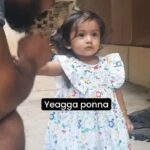 Bharatha Naidu Instagram - Cute 😘 Dad's little princess 🌹🌹🌹