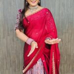 Bharatha Naidu Instagram - Upcming neeya Nana.. guess d topic... Costume: @lithas_rentals Jewellery: @chennai_jazz Mua: @mithras_bb_academy
