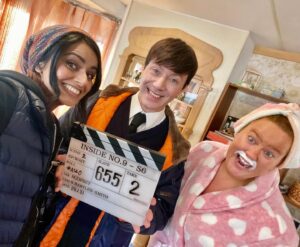 Bhavna Limbachia Instagram - Inside No9 

. throwback 
.
.
.
.
.
.
#throwback #throwbackthursday #insideno9 #comedy #bbc #reeceshearsmith #stevepemberton #aidriandunbar