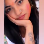 Bhavya Sri Instagram - 🦋💙Happy holi all my friends….🎨💙🦋