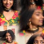 Bhoomi Shetty Instagram - “Energy doesn't lie” 🧿 The lunch date turned out to be one productive evening with @hariniramakrishna 🌸 . Editing & Direction ಭೂMee Styling @hariniramakrishna . Special credits to namma Siri Ramakrishna🌟 . . . @joshapp.kannada @officialjoshapp . . . . . . . . . . . #alittlebrowngirl #bhoomishetty #biker #artist #newhair #braids #afrohair #afro #kannada #telugucinema #bangalore #explore