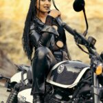 Bhoomi Shetty Instagram - Not all storms bring destruction, Some bring liberation 🌟🧿 . . . . . Photography @maidana.evaphotofilms Styling @_shilpa_hegde MUA @that_tyagi_girl Production @parashu.films . . . . . . . . #alittlebrowngirl #bhoomishetty #actor #biker #braids #hairgoals #royalenfield #ride #grip #motorcycle #motogirl #bikersofinstagram #sandalwood #tollywood #kollywood #mollywood