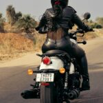 Bhoomi Shetty Instagram - Not all storms bring destruction, Some bring liberation 🌟🧿 . . . . . Photography @maidana.evaphotofilms Styling @_shilpa_hegde MUA @that_tyagi_girl Production @parashu.films . . . . . . . . #alittlebrowngirl #bhoomishetty #actor #biker #braids #hairgoals #royalenfield #ride #grip #motorcycle #motogirl #bikersofinstagram #sandalwood #tollywood #kollywood #mollywood