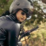 Bhoomi Shetty Instagram - Not all storms bring destruction, Some bring liberation 🌟🧿 . . . . . Photography @maidana.evaphotofilms Styling @_shilpa_hegde MUA @that_tyagi_girl Production @parashu.films . . . . . . . . #alittlebrowngirl #bhoomishetty #actor #biker #braids #hairgoals #royalenfield #ride #grip #motorcycle #motogirl #bikersofinstagram #sandalwood #tollywood #kollywood #mollywood