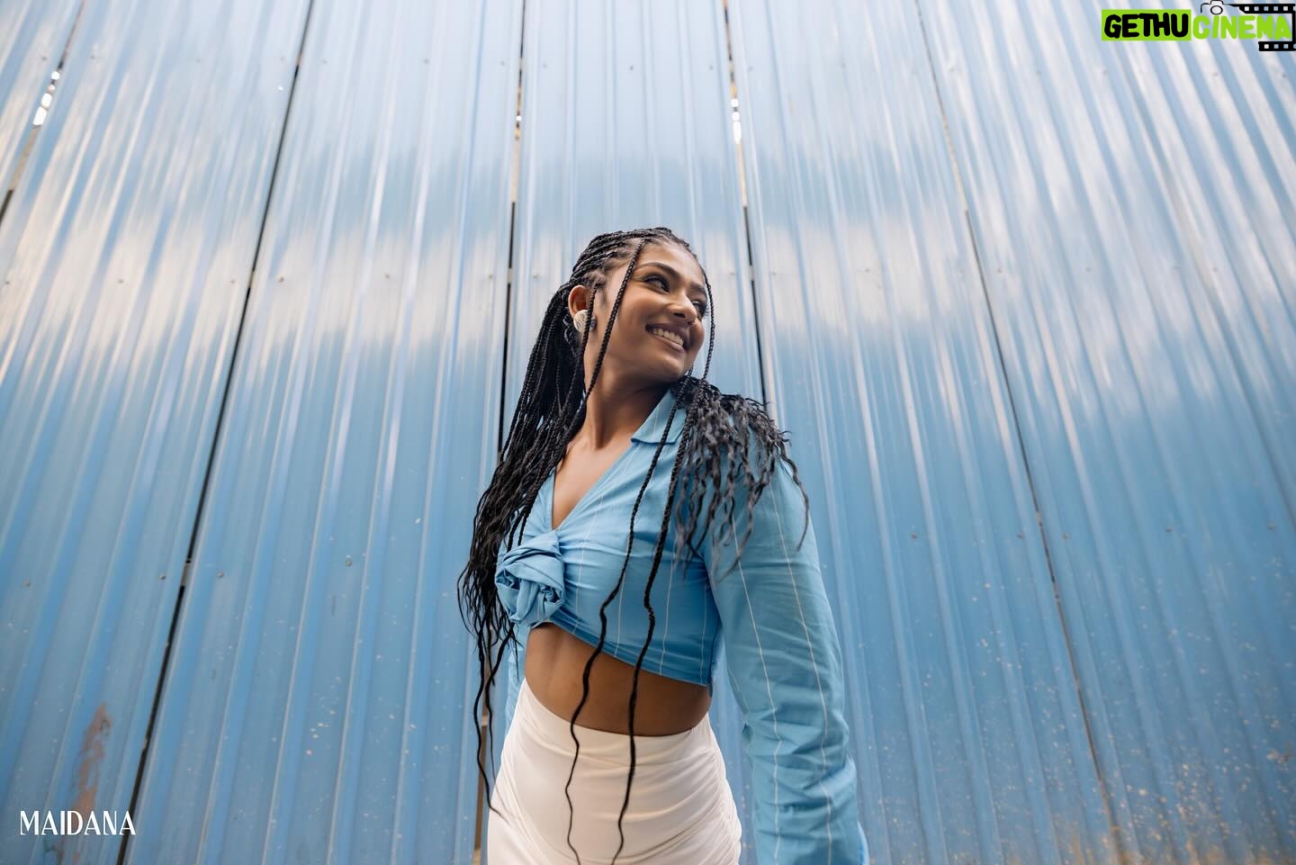 Bhoomi Shetty Instagram - The most magnetic thing on Earth is liking your own energy 🌟🧿 . . . . . . . . . . . . #alittlebrowngirl #bhoomishetty #actress #biker #braids #hairart #transformation #lookinspiração #photooftheday #healthylifestyle #beautyful #africa #afrobeats
