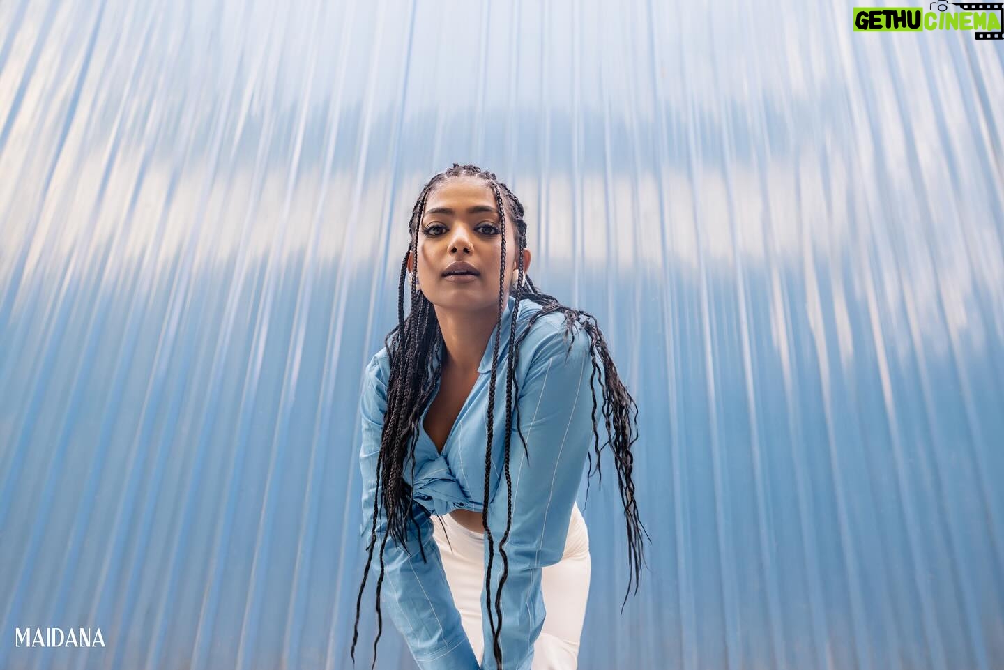 Bhoomi Shetty Instagram - The most magnetic thing on Earth is liking your own energy 🌟🧿 . . . . . . . . . . . . #alittlebrowngirl #bhoomishetty #actress #biker #braids #hairart #transformation #lookinspiração #photooftheday #healthylifestyle #beautyful #africa #afrobeats